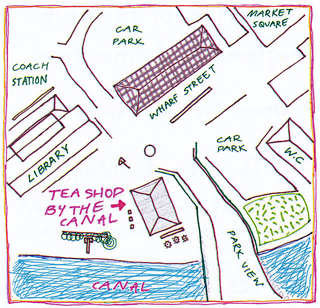 Map for the Teashop by the Canal